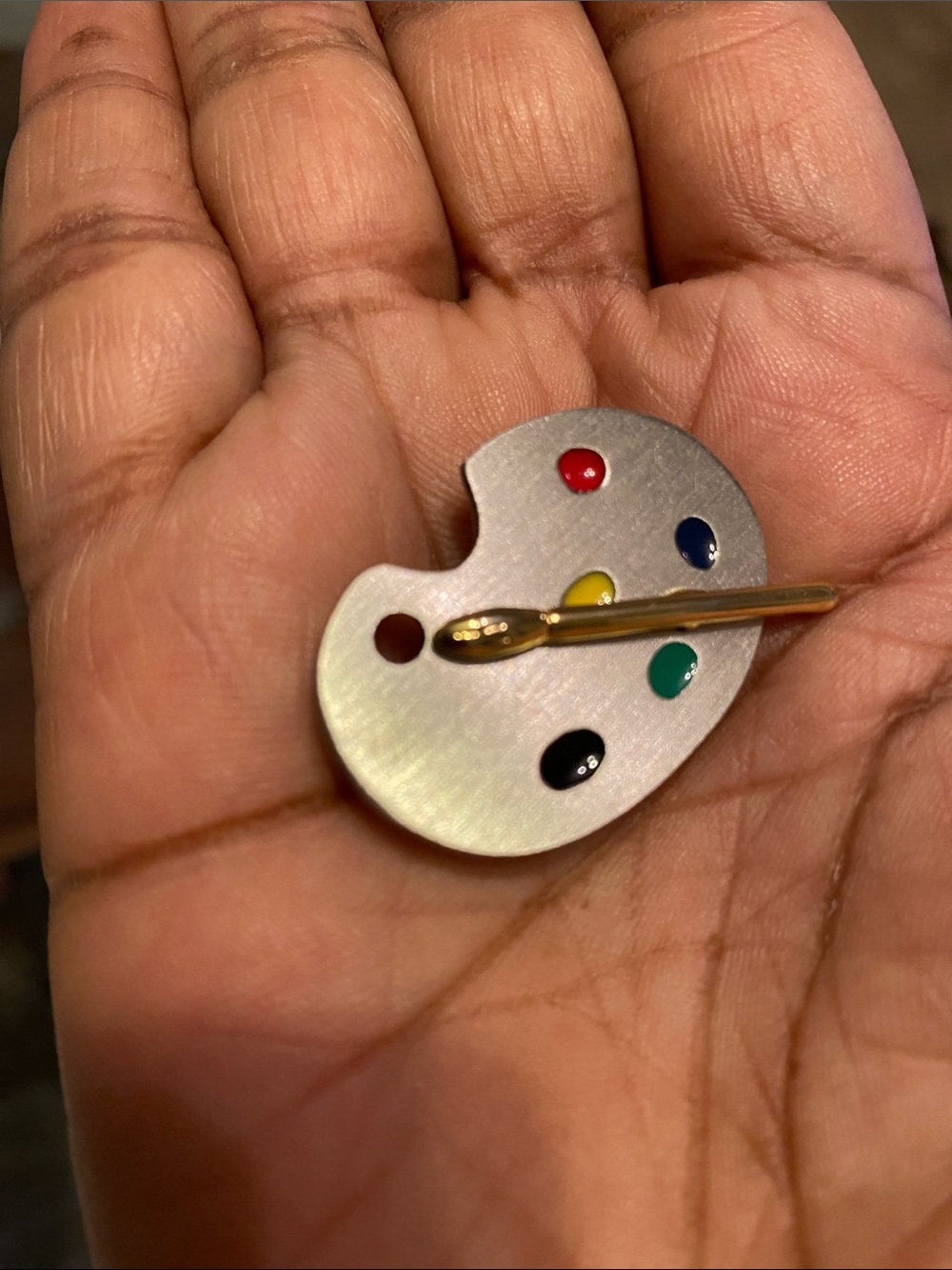 Vintage JJ Painter Pallette Brooch